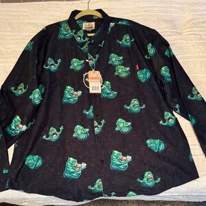 RSVLTS Ghostbusters Slimer Black Shirt Size 3XL